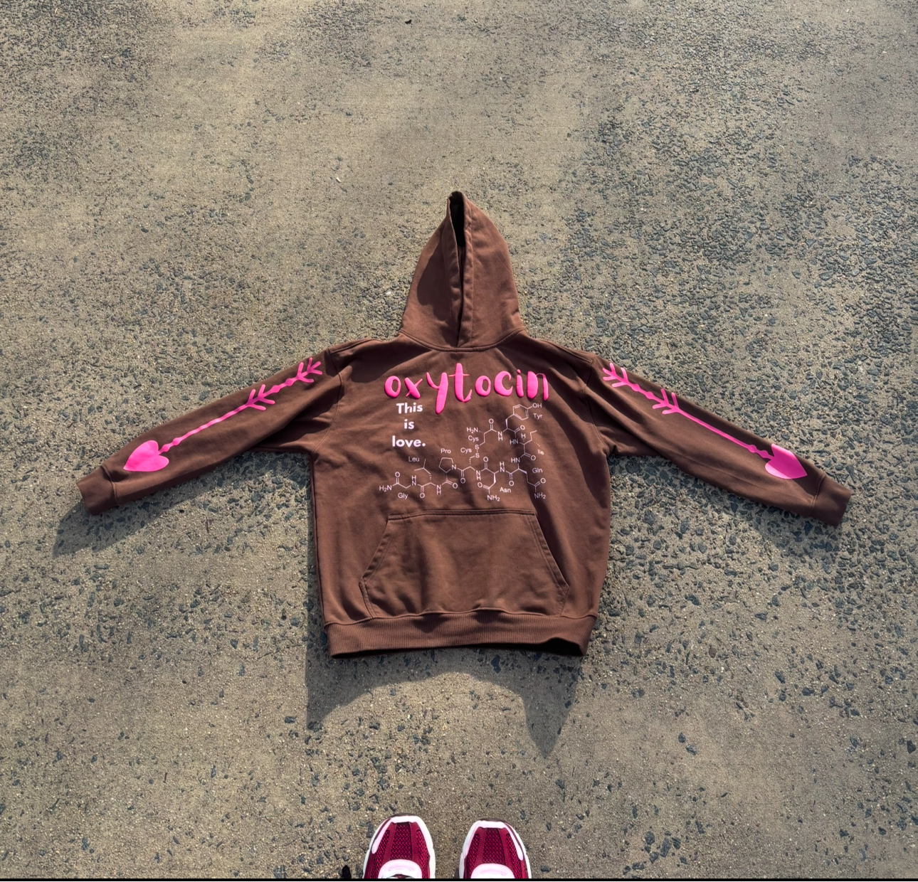 “This is Love” Brown Hoodie